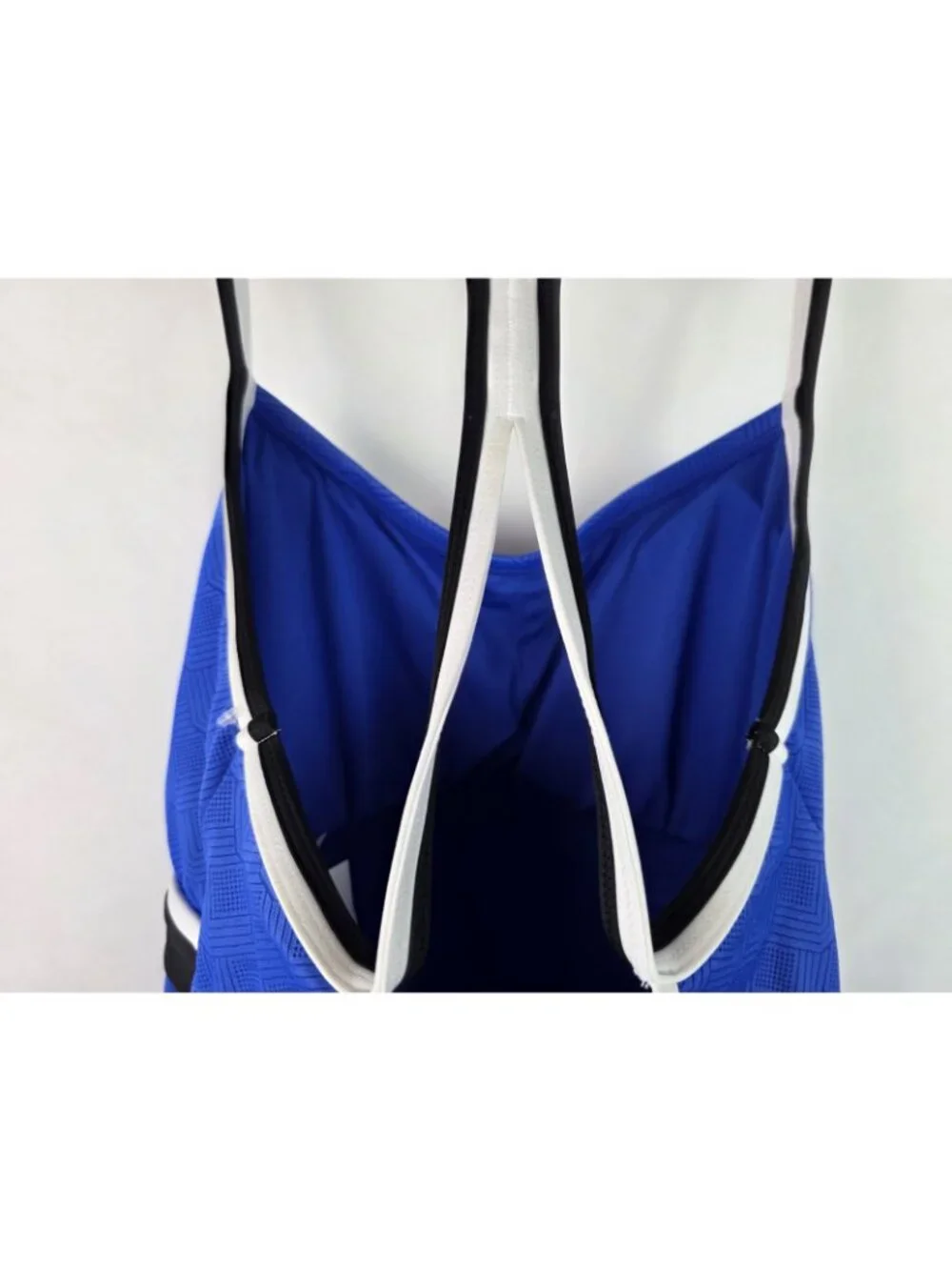 24th & Ocean Women's Tankini Top Size XXL Blue Swim Swimsuit Top A-D Cup